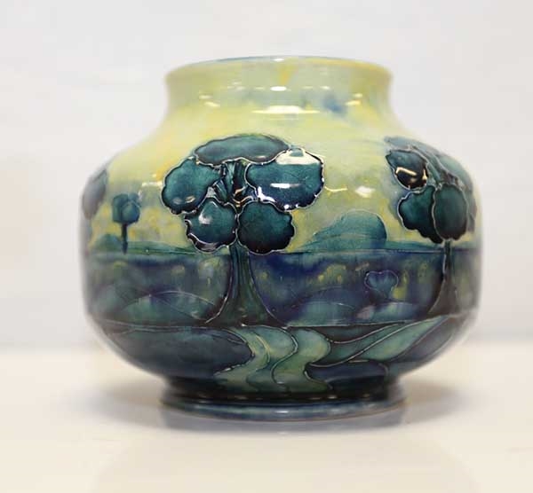 A small Moorcroft vase